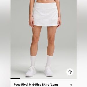 Lululemon pace rival mid rise skirt in long